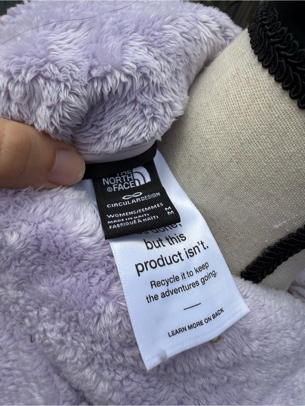 The North Face Osito Light Purple Fleece Quarter-Zip - Picture 6 of 6